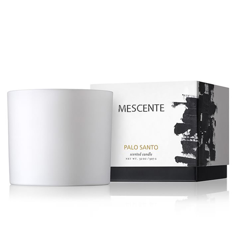 M&SCENT Natural Christmas Widely Used Glass Jar Scented Soy Wax Candle with Folding Box
