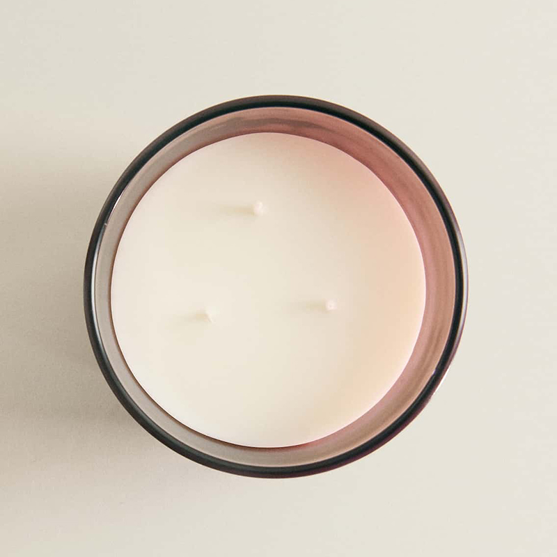 M&Scent Luxury Custom 3 Wick Soy Candles With Woodne Lid A29273-1