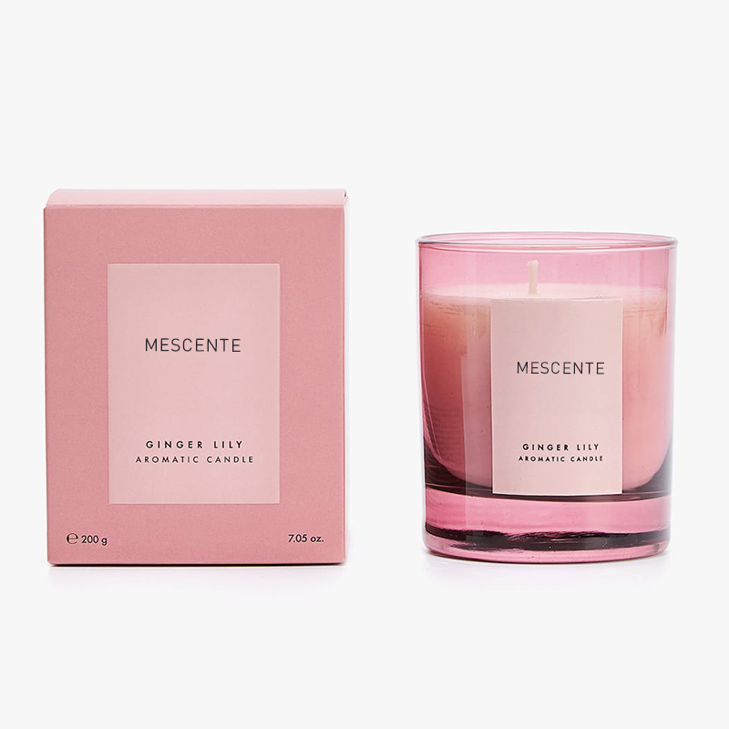 Mescente luxury private label Crystal aromatherapy scented candles 