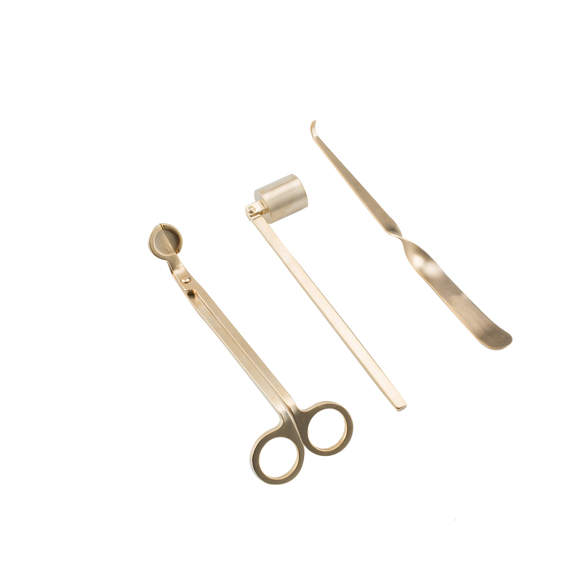 Mescente Gold Candle Wick Snuffer Set With Gift Box A99133	