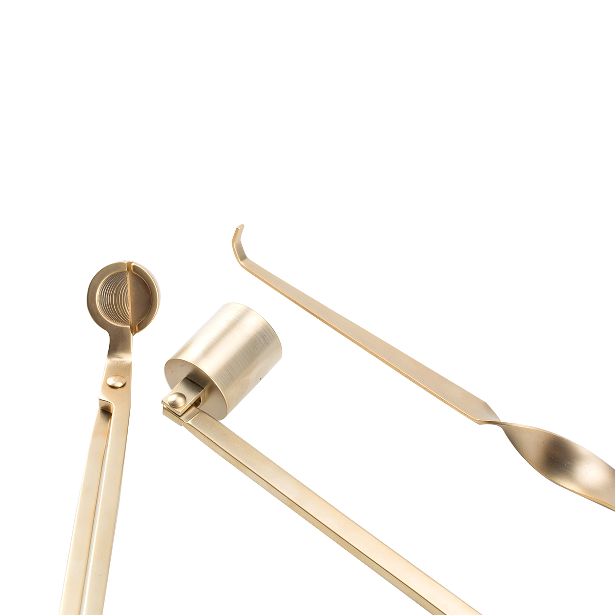 Mescente Gold Candle Wick Snuffer Set With Gift Box A99133	