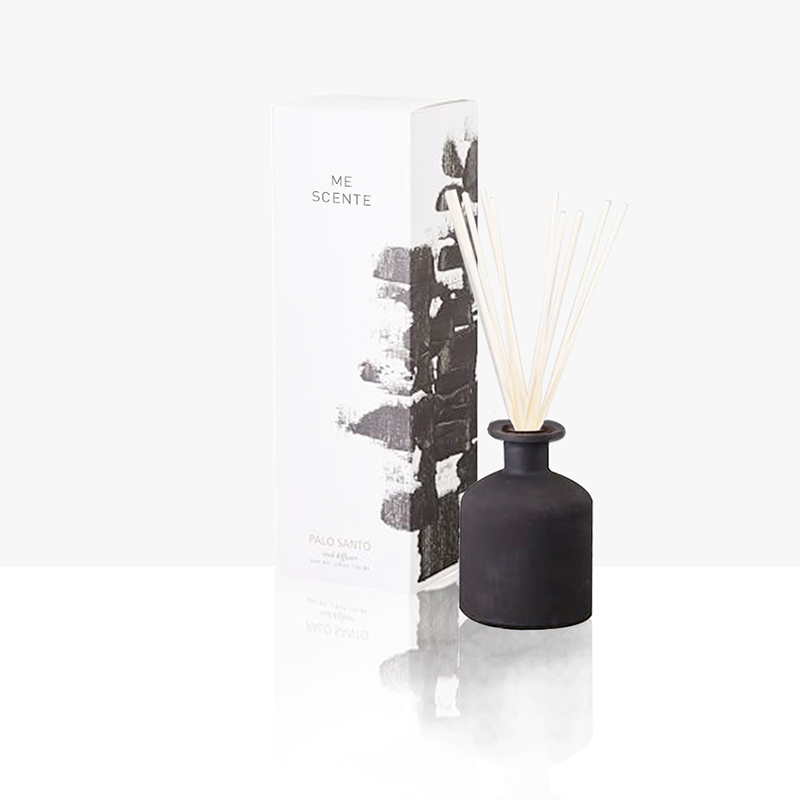 Mescente Luxury 180ml Customised Glass Bottle Essential Oil Reed Diffuser For Hotels
