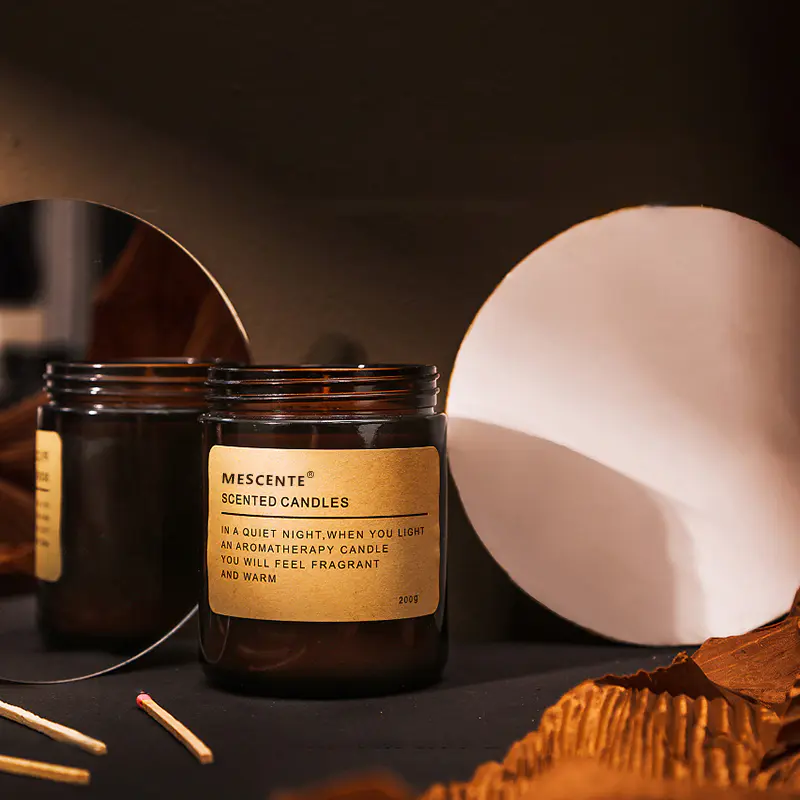 M&Scent Luxury Men Electric Dry Flower Scented Candles With Custom Lables, Scented Paraffin Candle