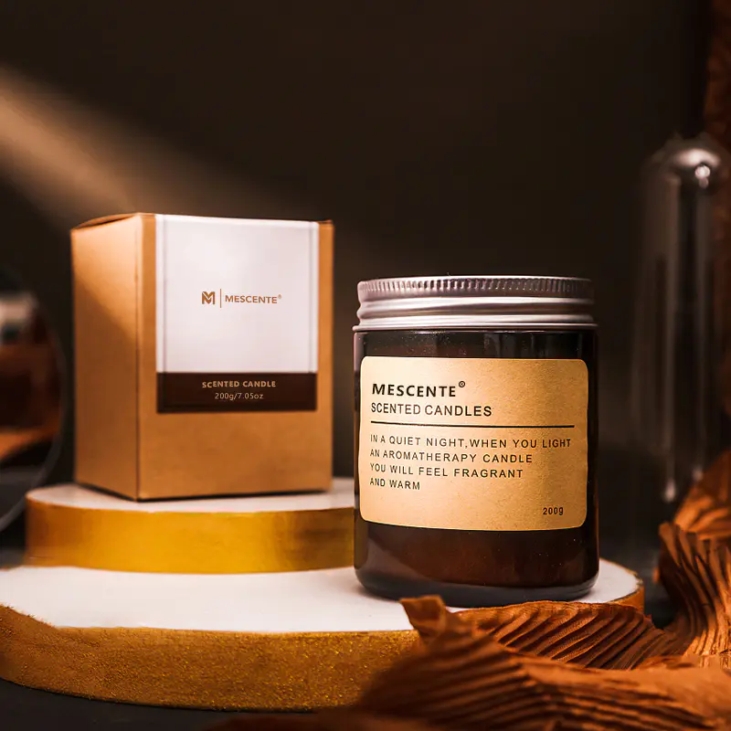 M&Scent Luxury Men Electric Dry Flower Scented Candles With Custom Lables, Scented Paraffin Candle