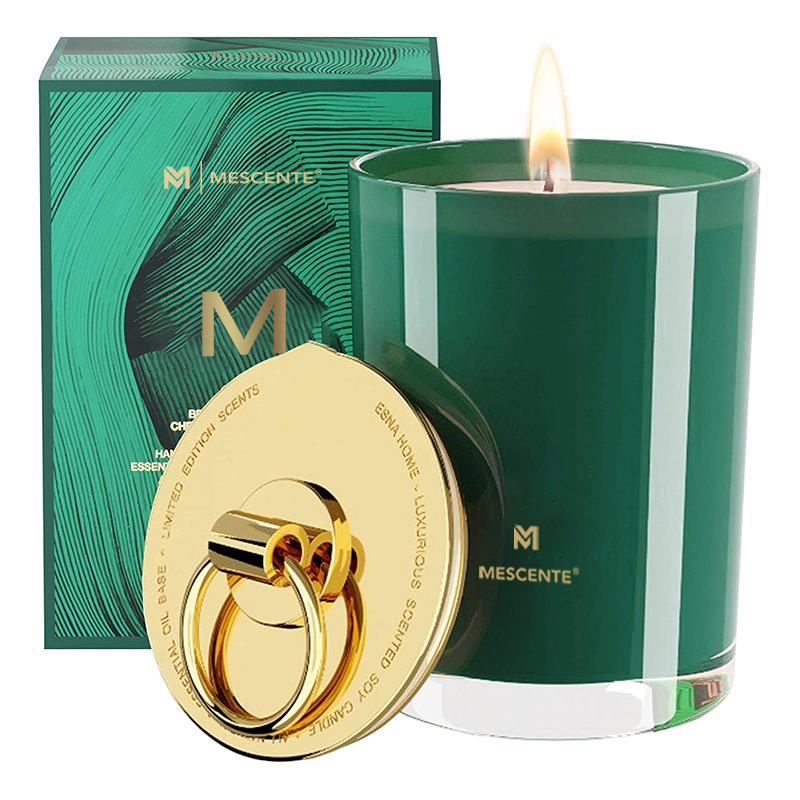 M&Scent Luxury White Soy Wax Logo Personalised Wedding Scented Candles, Custom Camp Candle