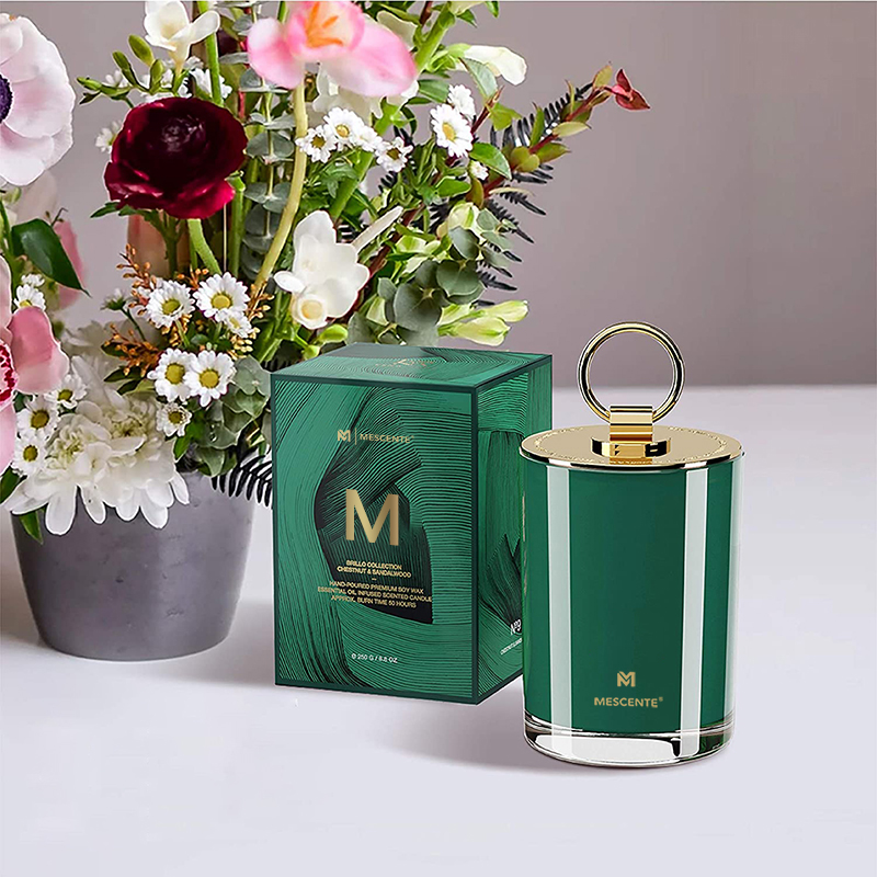M&Scent Luxury White Soy Wax Logo Personalised Wedding Scented Candles, Custom Camp Candle