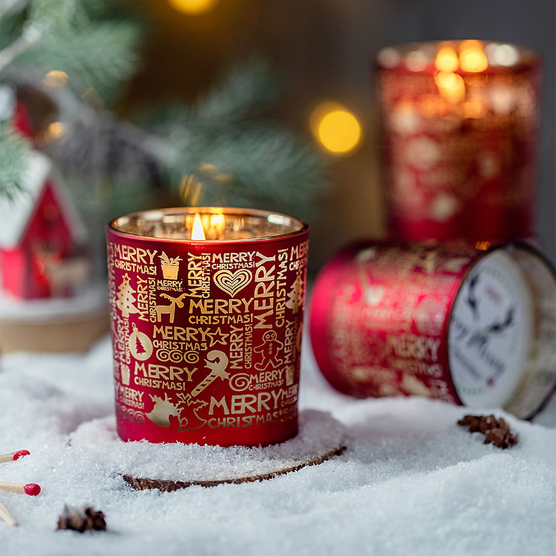 M&Scent Holiday Fragrance Christmas Smokeless Starry Sky Cup Scented Candle Gift with Hand