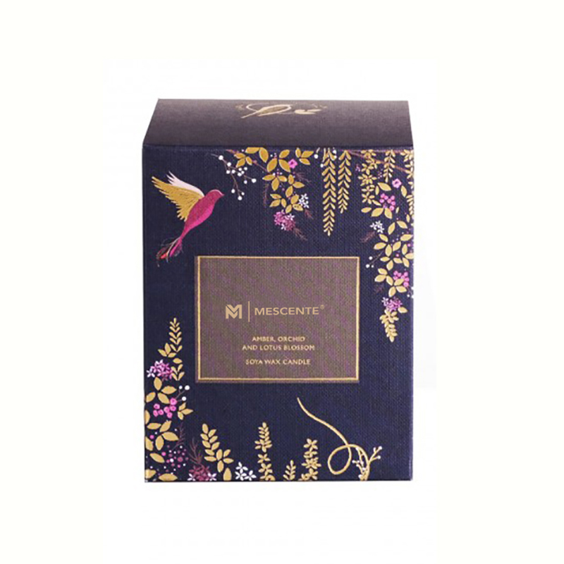 Private Label Personalised Black Wood Wick Candles Scented Luxury With Crystals