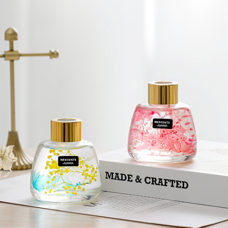 Mini White Bottle Flower Perfume Aroma Reed Diffuser Oil, Fragrance Thailand Reed Diffuser Gift Set