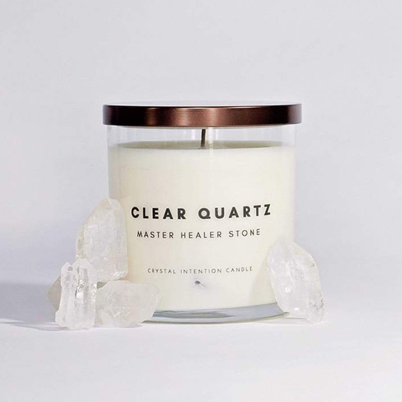 M&Scente new product ideas healing crystal infused crafts scented soy wax candles