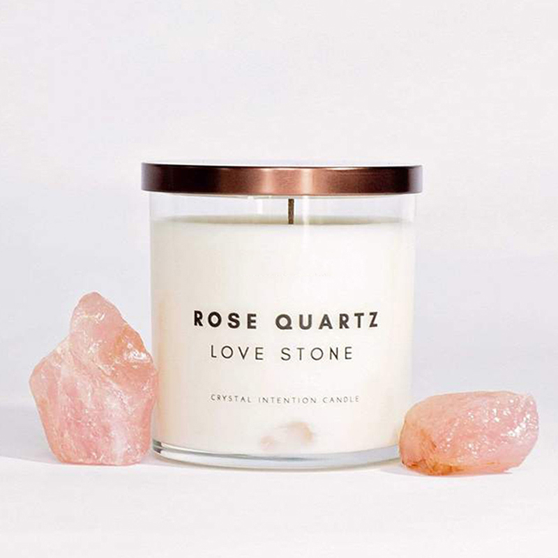 M&Scente new product ideas healing crystal infused crafts scented soy wax candles
