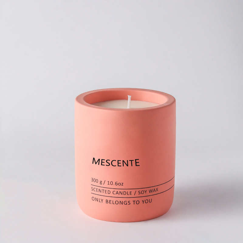 M&Scent Customized Decorative Luxury Massage Private Label Crystal Ceramic Woodwick Scented Soy Wax Candle