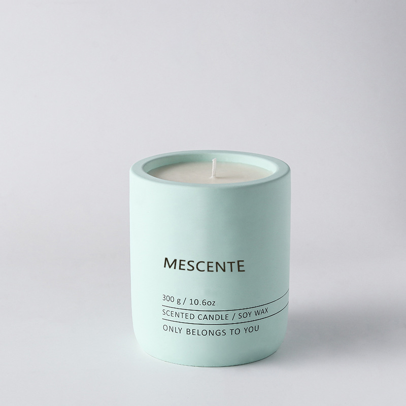 M&Scent Customized Decorative Luxury Massage Private Label Crystal Ceramic Woodwick Scented Soy Wax Candle