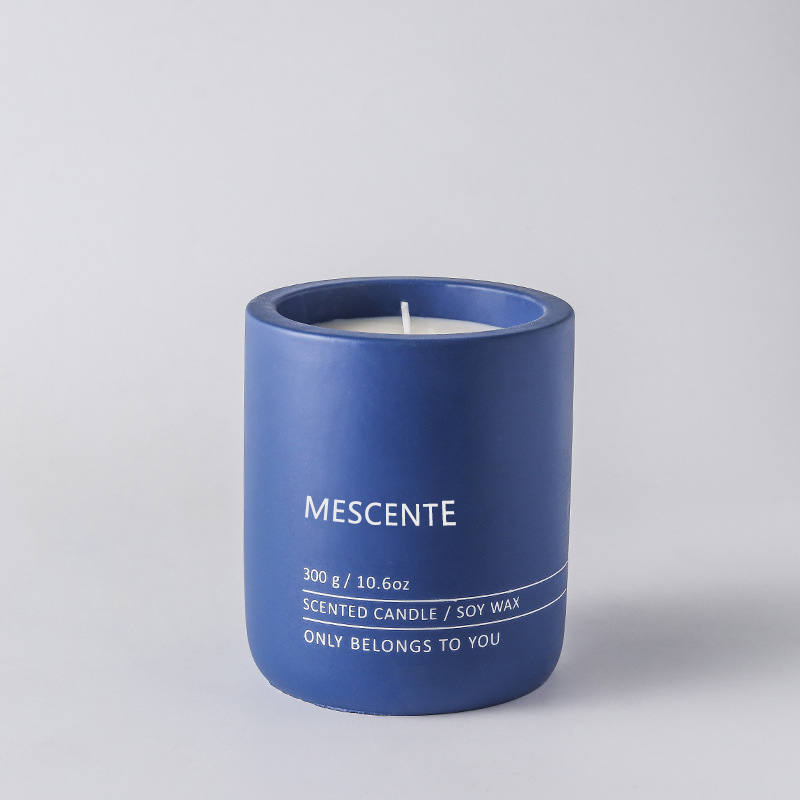 M&Scent Customized Decorative Luxury Massage Private Label Crystal Ceramic Woodwick Scented Soy Wax Candle