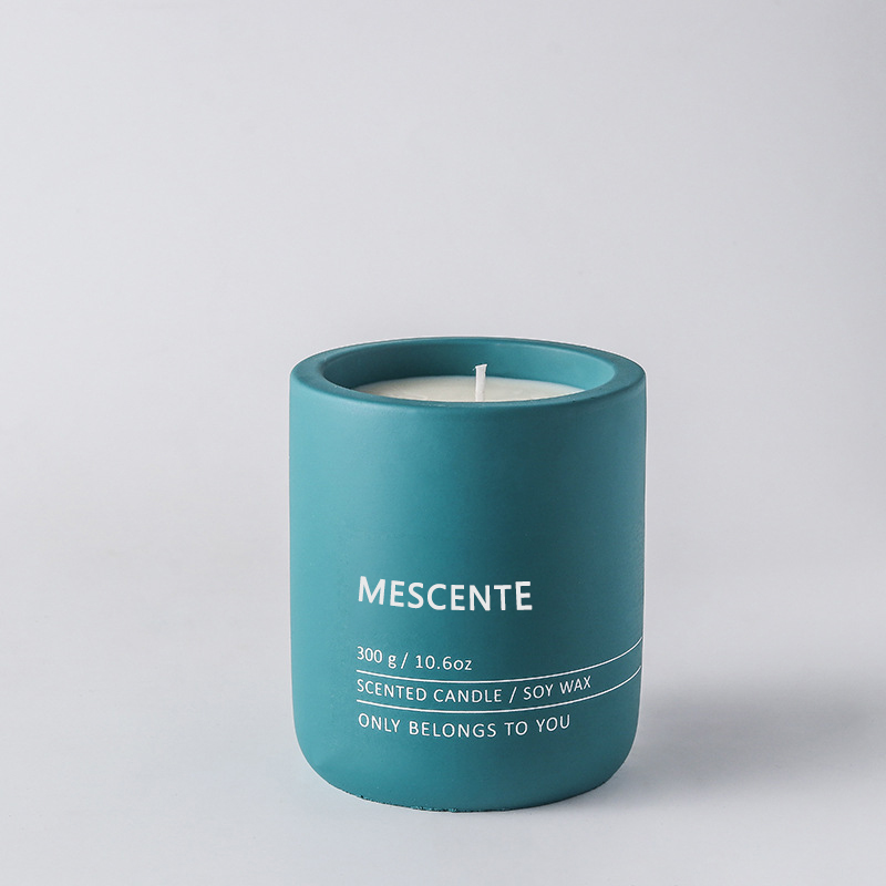 M&Scent Customized Decorative Luxury Massage Private Label Crystal Ceramic Woodwick Scented Soy Wax Candle