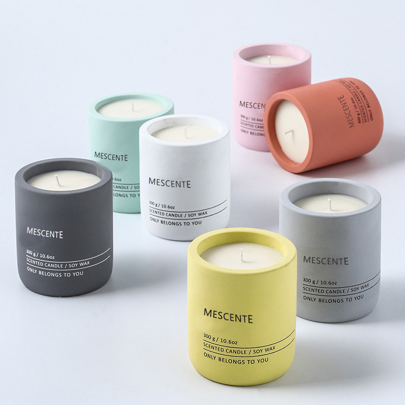 M&Scent Customized Decorative Luxury Massage Private Label Crystal Ceramic Woodwick Scented Soy Wax Candle