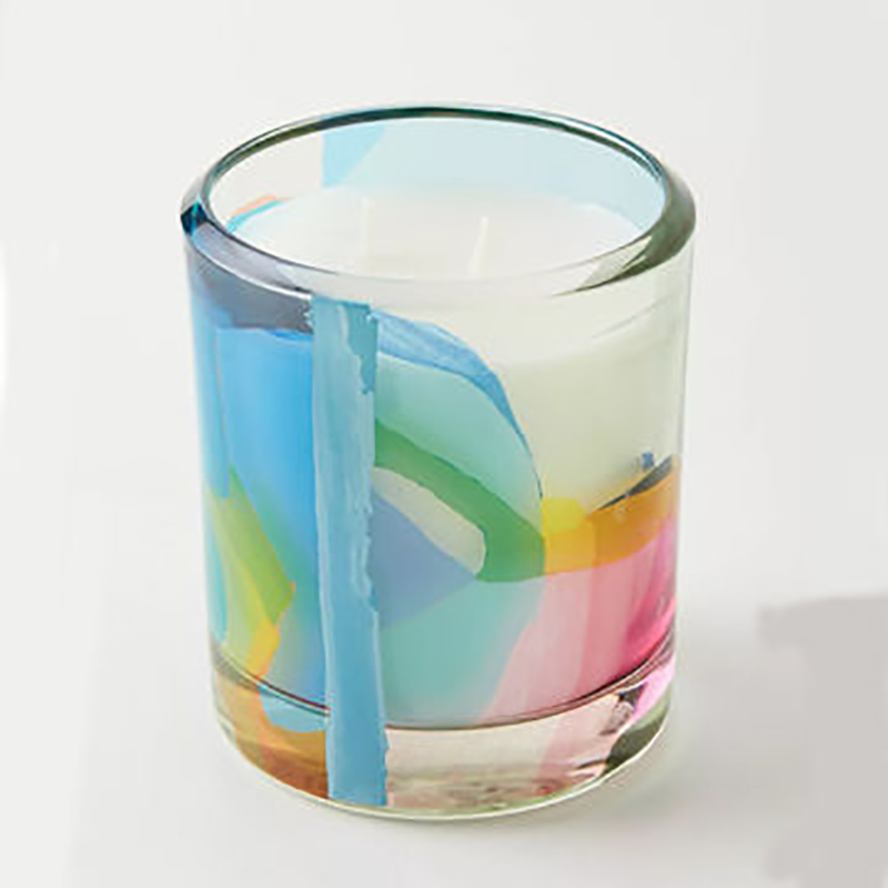 M&Scent Wholesale Luxury Custom Decoration Private Label Black Glass Crystal Scented Soy Wax Candles