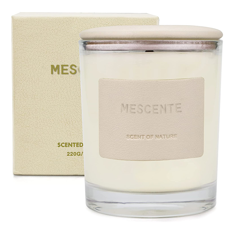 M&Scent Wholesale Beautiful Recycled Glass Jars Candles In China, Relax Candle