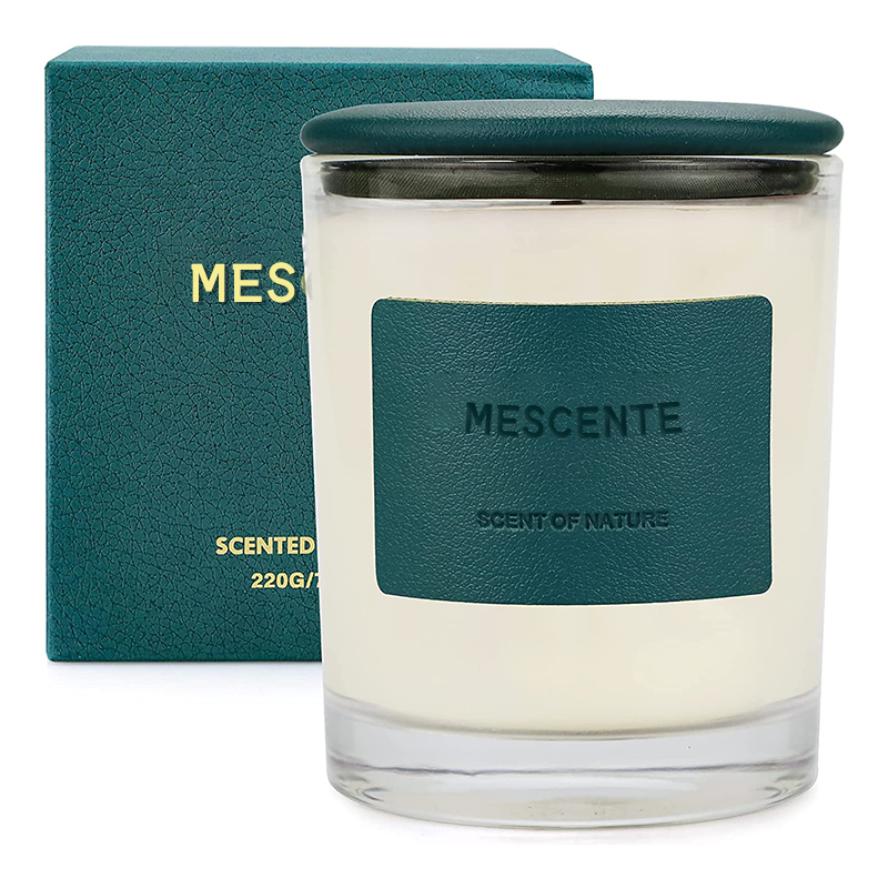 M&Scent Wholesale Beautiful Recycled Glass Jars Candles In China, Relax Candle