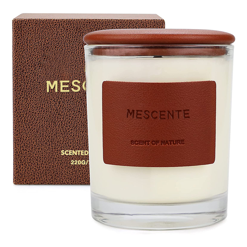 M&Scent Wholesale Beautiful Recycled Glass Jars Candles In China, Relax Candle