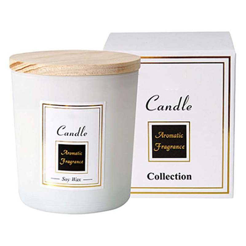 M&Scent handmade printed soy candles, sandalwood mosquito repellent candle