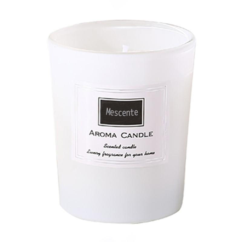 M&Scent custom printed peony scented soy wax candles, digital scented candle