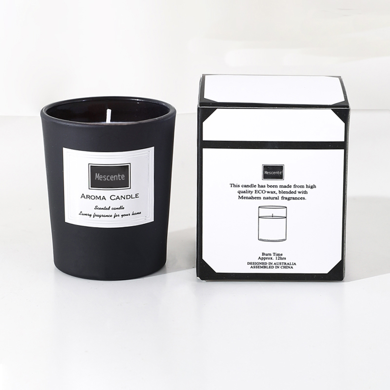 M&Scent custom printed peony scented soy wax candles, digital scented candle