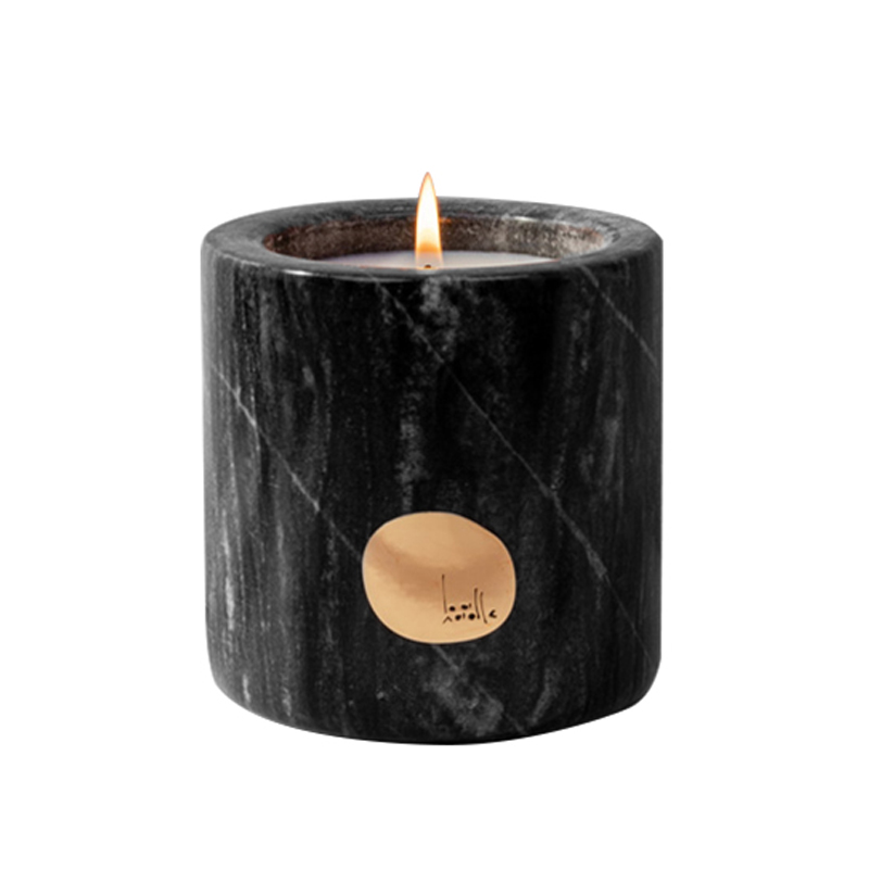 Luxury Customised Private Label Ceramic Holders Citta Labeled Scented Soy Wax Candles With Dried Flowers