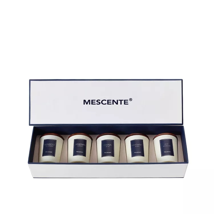 M&scent wholesale private label fragrance oil scented candles luxury with lid, aromatherapy candle