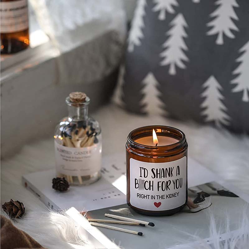 M&Scent 100% Natural Wax Christmas Scented Candle for Home Gift Set, Scented Candle In Glass Jar With Metal Lid