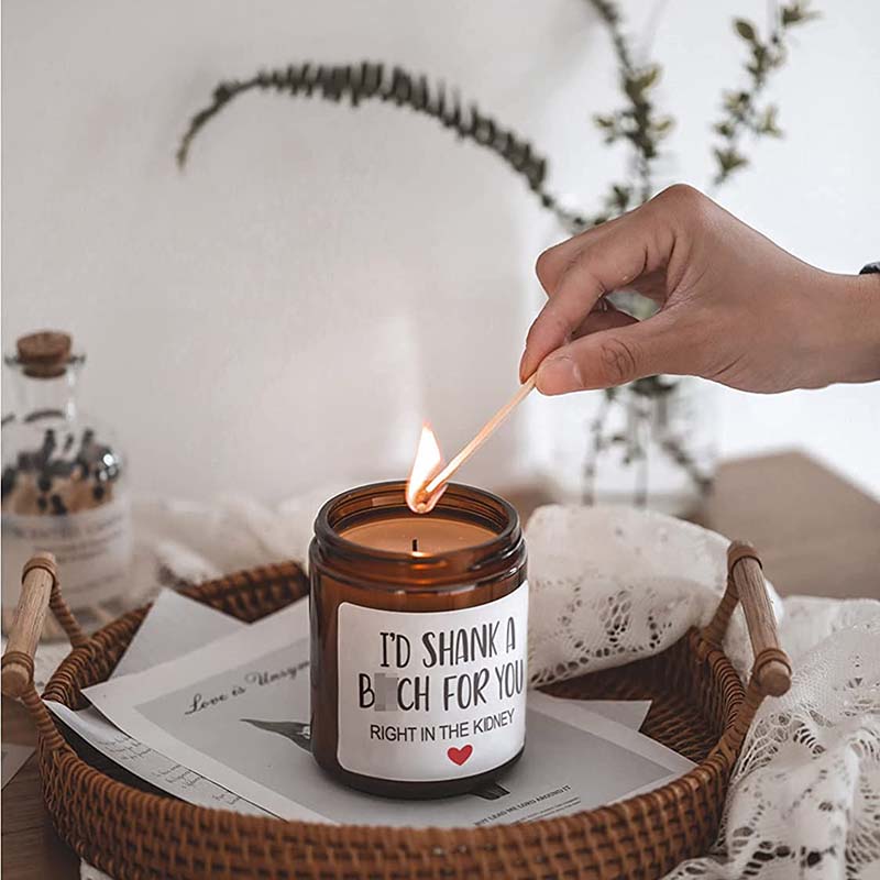 M&Scent 100% Natural Wax Christmas Scented Candle for Home Gift Set, Scented Candle In Glass Jar With Metal Lid
