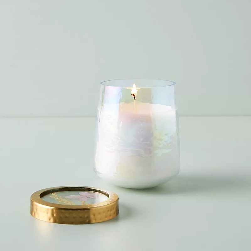 Wholesale Customised Private Label Home Decoration Clear Glass Strong Scented Candles