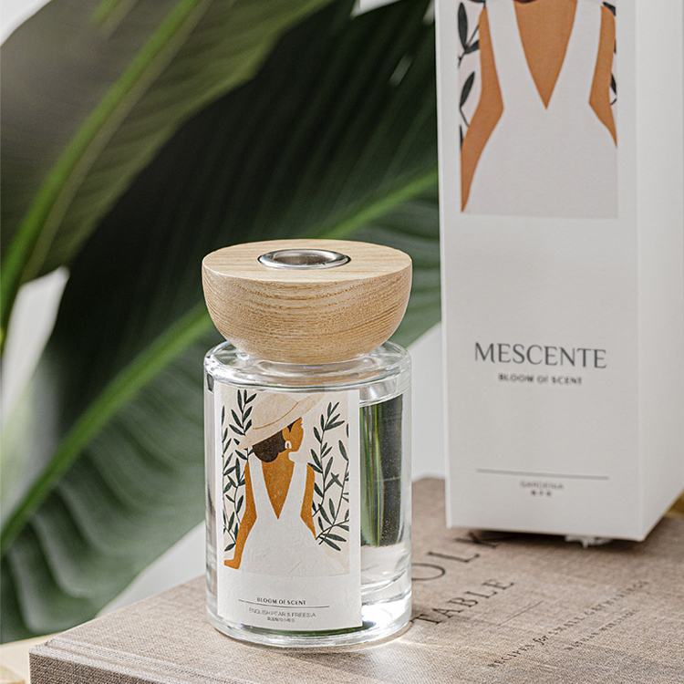 M&Scent wholesale private label glass bottle stick reed diffuser sets with stopper