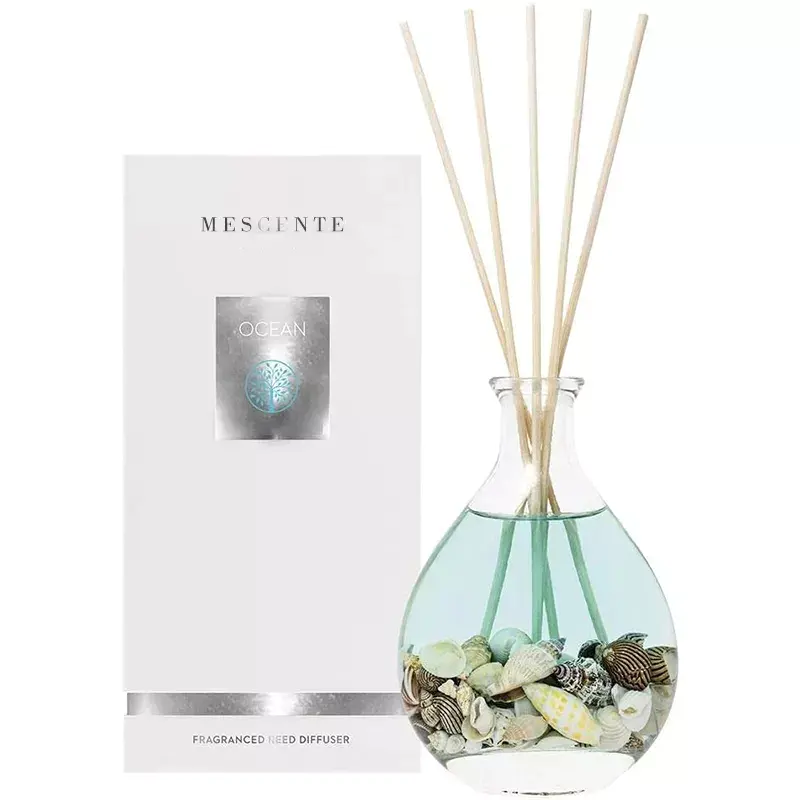 M&Scent wholesale luxury private label glass bottle rattan stick reed diffuser sets with stopper