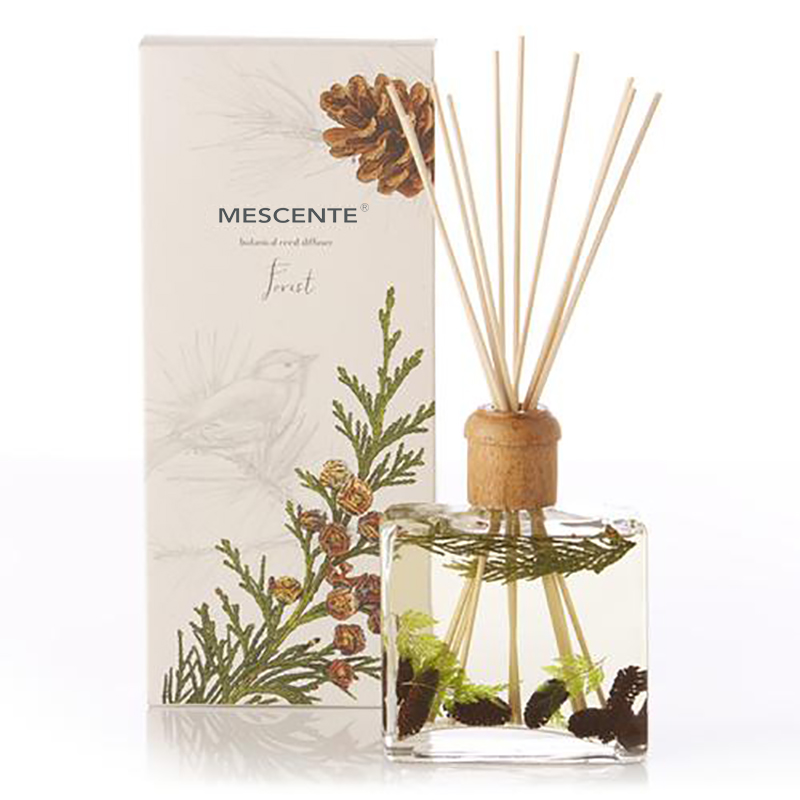 Wholesale High Quality Luxury Custom Private Label Flower Sola Wood Aroma Reed Diffuser With Box