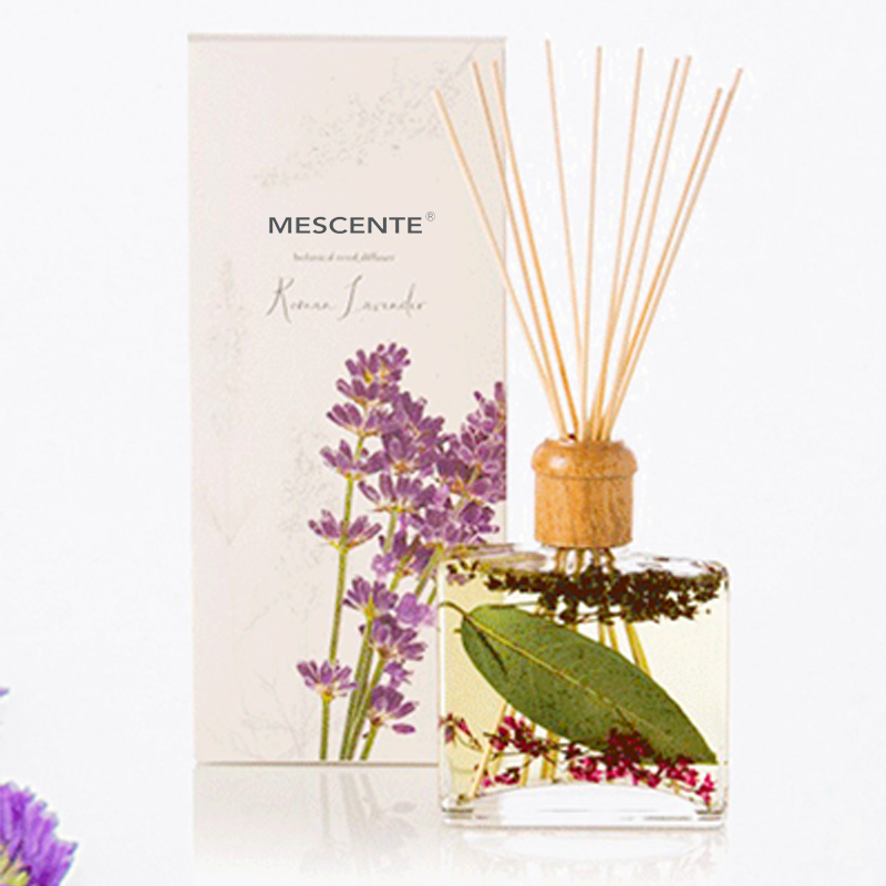 Wholesale High Quality Luxury Custom Private Label Flower Sola Wood Aroma Reed Diffuser With Box