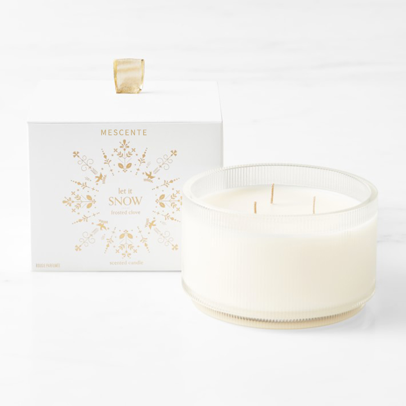 M&Scent Custom Made Logo Homemade Organic Clarity Scented Soy Candles Private Label In Glass Jar