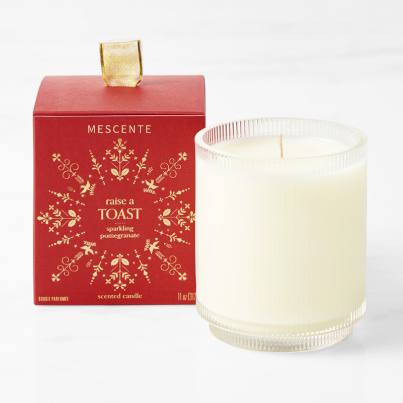 M&Scent Custom Made Logo Homemade Organic Clarity Scented Soy Candles Private Label In Glass Jar