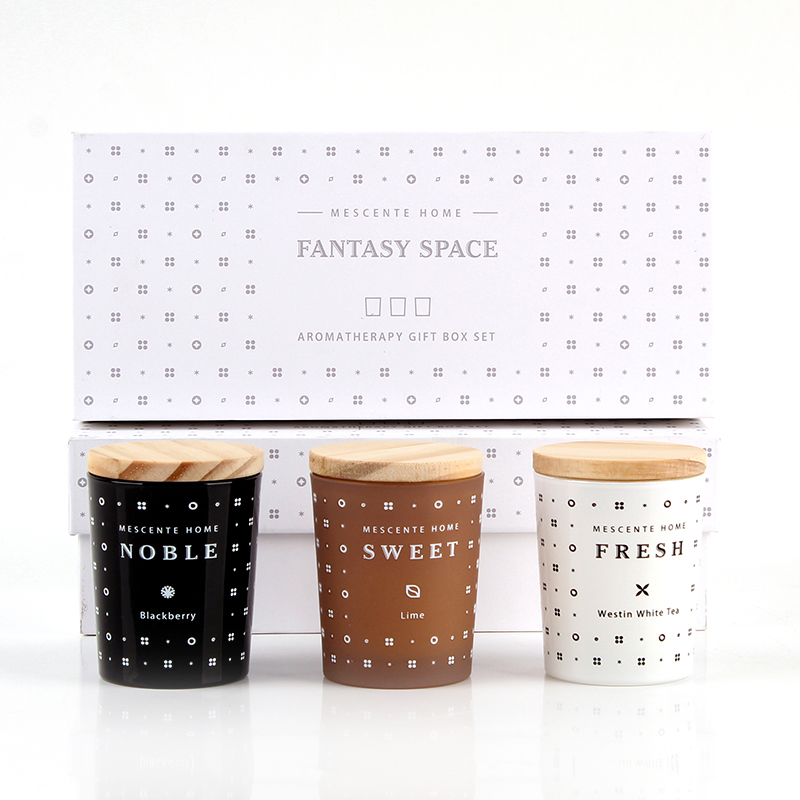 M23352 3 Pack Household Soy Wax Aromatherapy Scented candle set