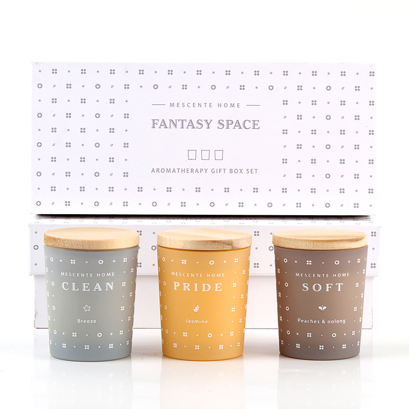 M23352 3 Pack Household Soy Wax Aromatherapy Scented candle set