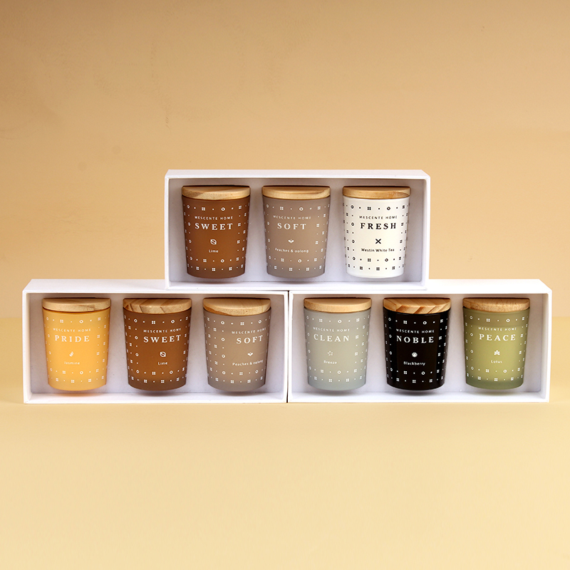 M23352 3 Pack Household Soy Wax Aromatherapy Scented candle set