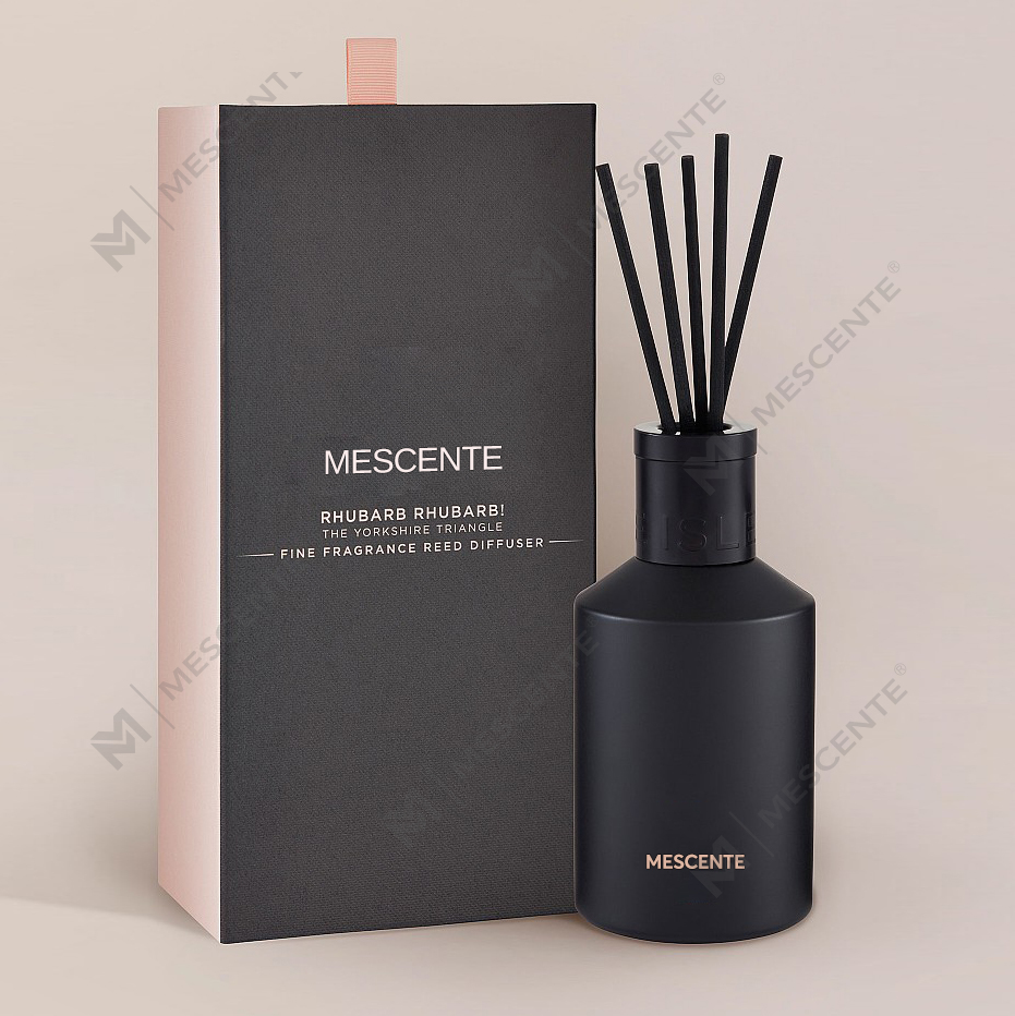 Decoration Oem Printed Box 20ml Square Ceramic Vranjes Wooden Cap House Perfume Aroma  Reed Diffuser Oil