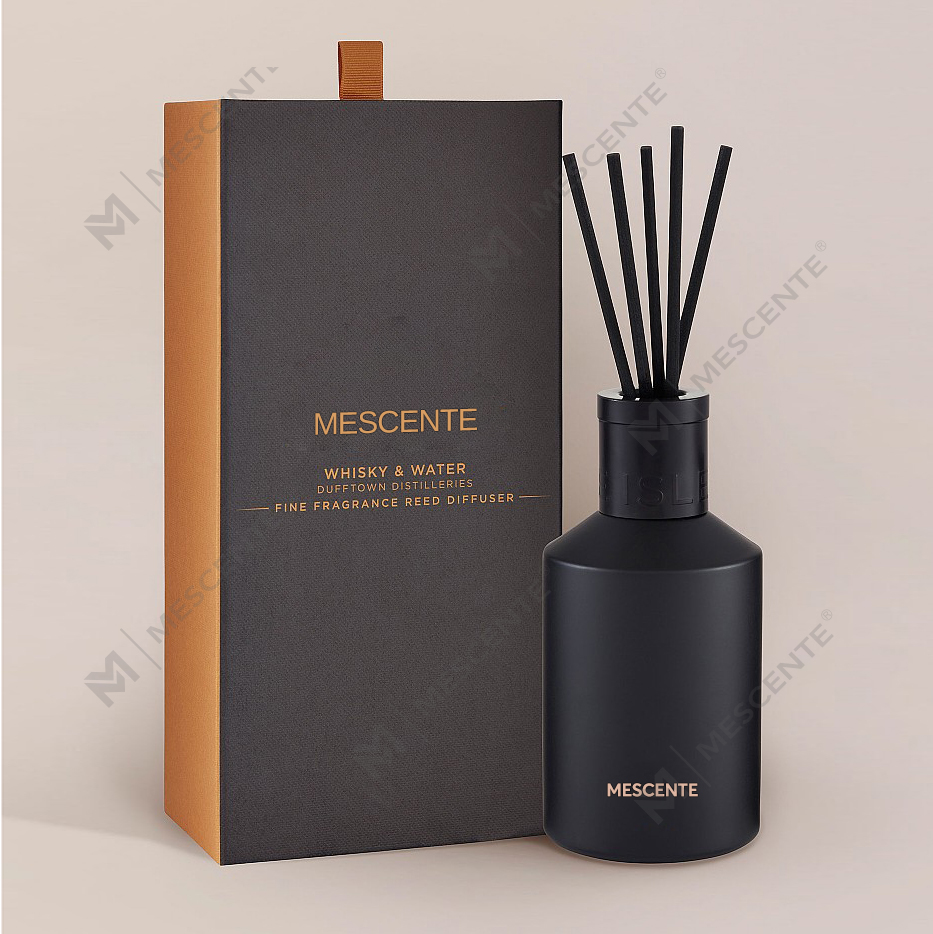 Decoration Oem Printed Box 20ml Square Ceramic Vranjes Wooden Cap House Perfume Aroma  Reed Diffuser Oil