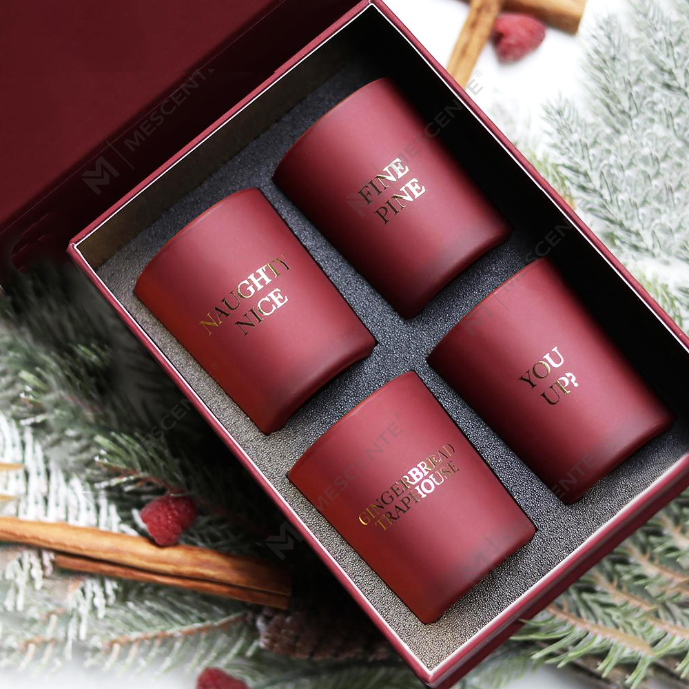 M&Scent luxury private label home decor aroma scented candle gift set of 4