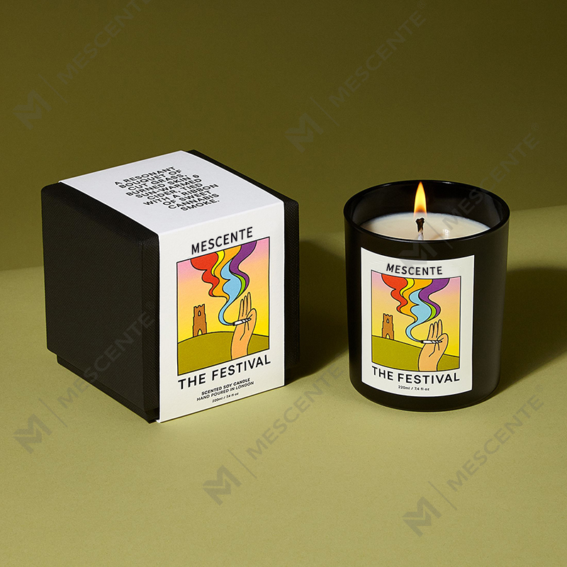 M&Scent Wholesale Luxury Custom Private Label Handmade Christmas Crystal Aroma Scent Soy Wax Candles
