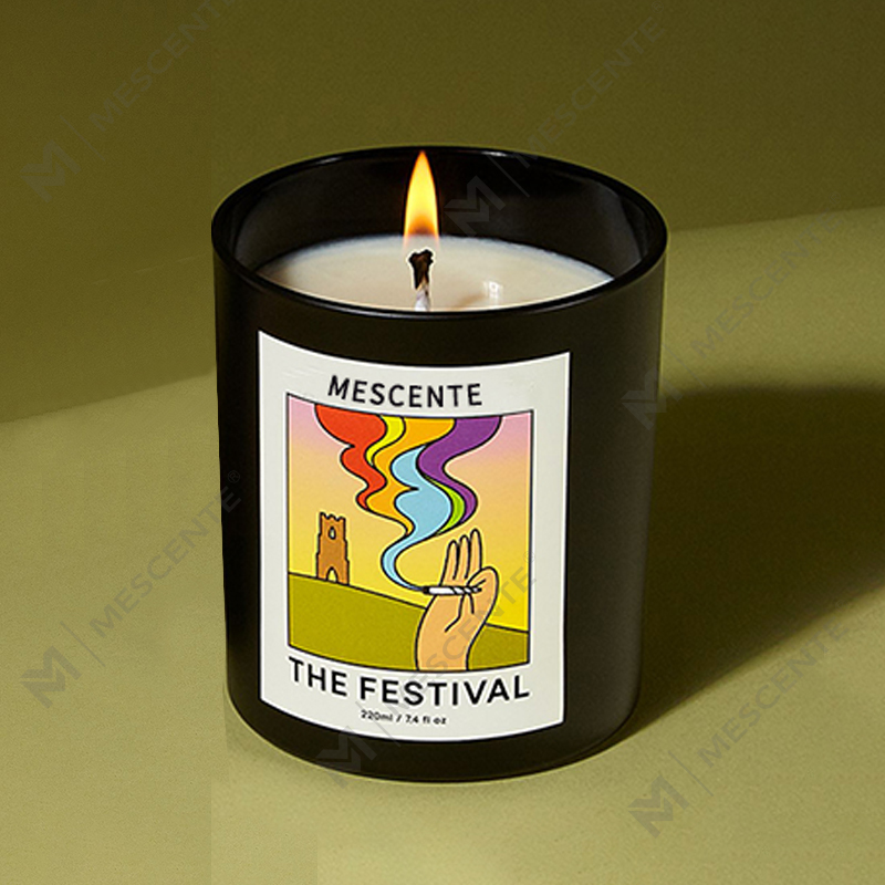 M&Scent Wholesale Luxury Custom Private Label Handmade Christmas Crystal Aroma Scent Soy Wax Candles