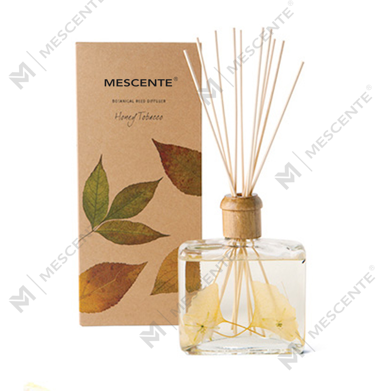 Wholesale High Quality Luxury Custom Private Label Flower Sola Wood Aroma Reed Diffuser With Box