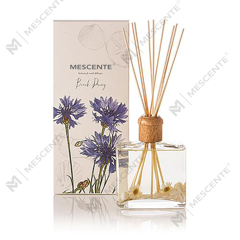 Wholesale High Quality Luxury Custom Private Label Flower Sola Wood Aroma Reed Diffuser With Box