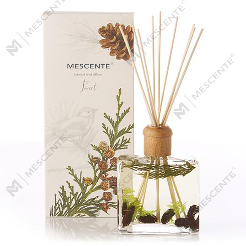 Wholesale High Quality Luxury Custom Private Label Flower Sola Wood Aroma Reed Diffuser With Box