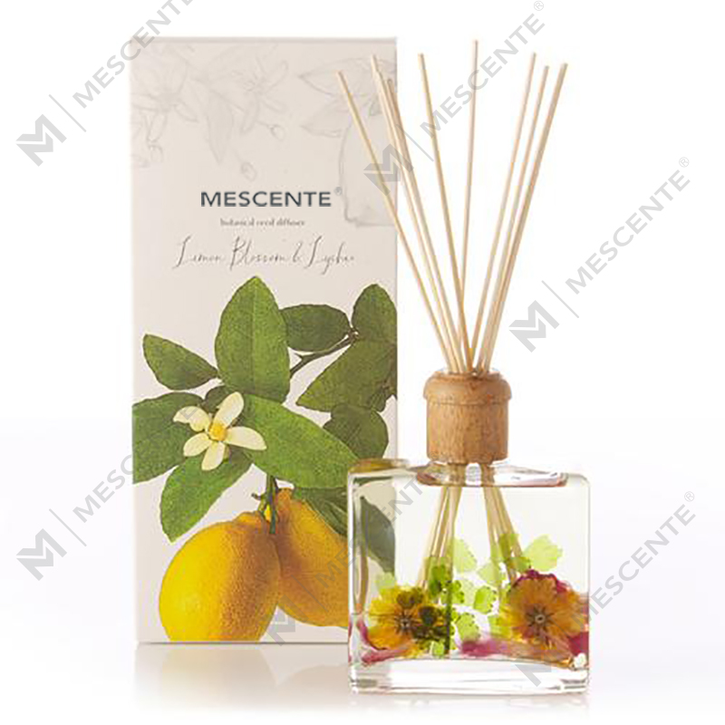 Wholesale High Quality Luxury Custom Private Label Flower Sola Wood Aroma Reed Diffuser With Box